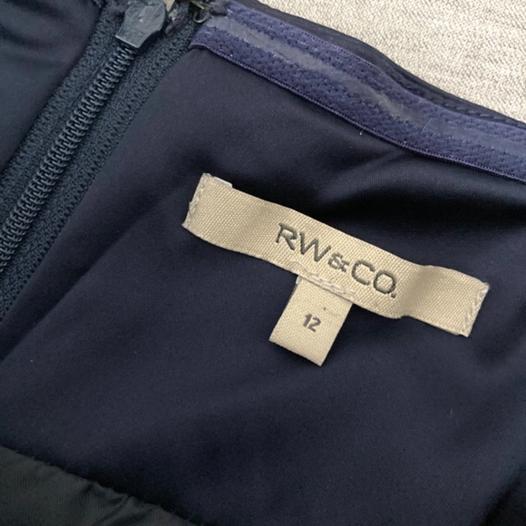 RW&CO Removable Straps / Strapless Navy Party Dress - 12 - Picture 8 of 13